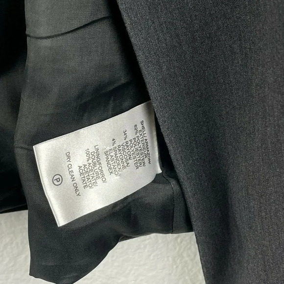 Kensie Blazer Jacket Women's 6 Crew Neck Snap Raglan Sleeve Pocket Lined Gray - Picture 11 of 11